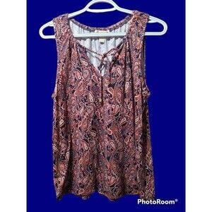 Women's Michael Kors Paisley Tank Size Small‎ (E14)
